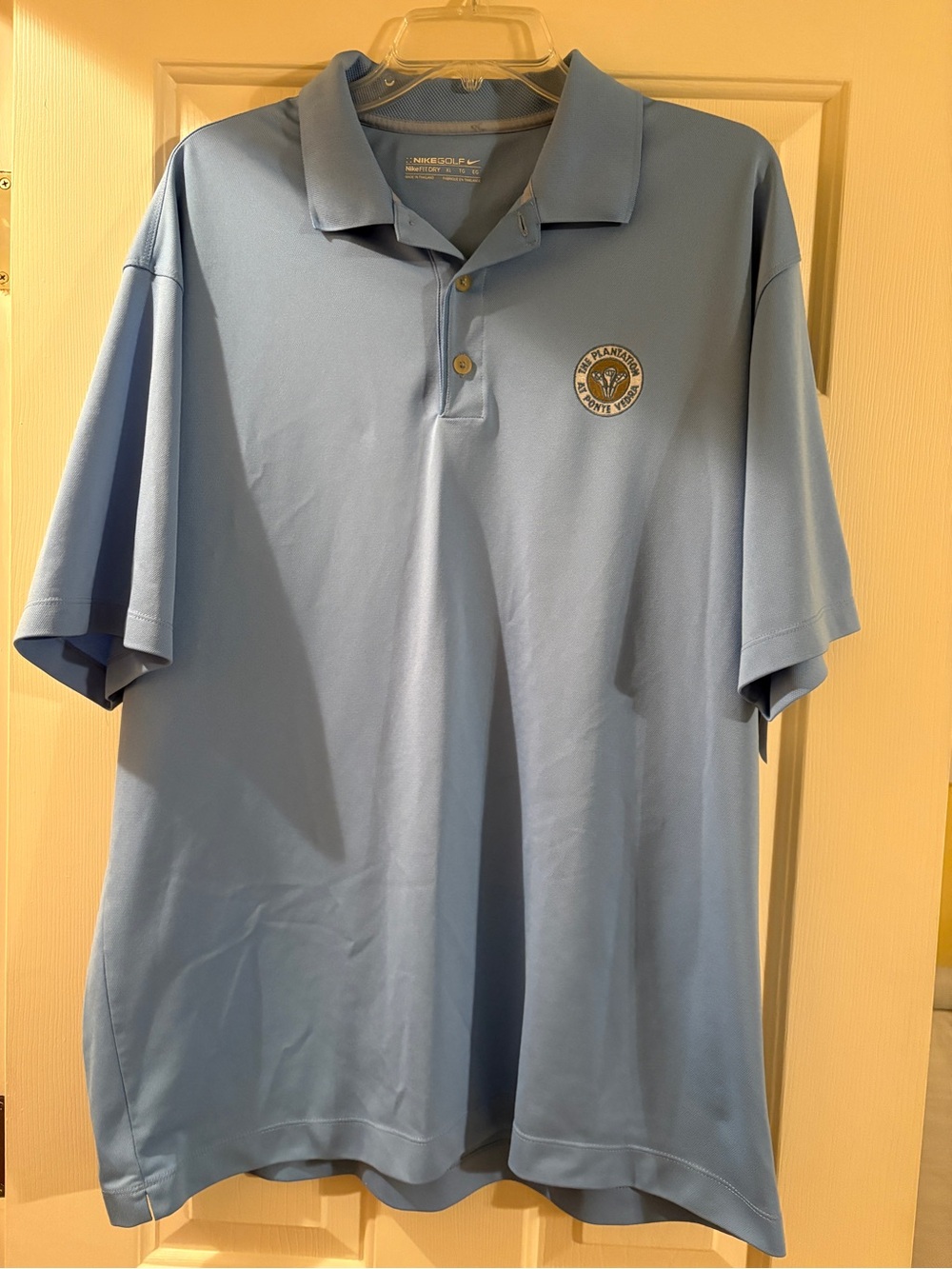 Nike Golf Dri-FIT polo in light blue Ponte Vedra embroidery XL. Great condition.